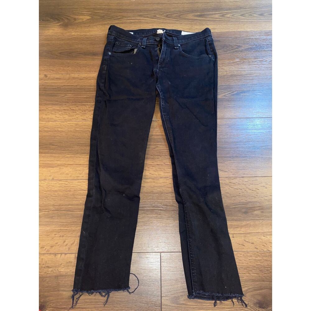 Rag & Bone Distressed Skinny Jeans Women’s Size 28 Dark Wash Stretch Denim